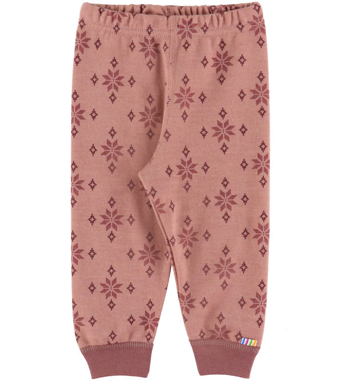 Joha Leggings Uld/Bomuld - Rose m. Snefnug