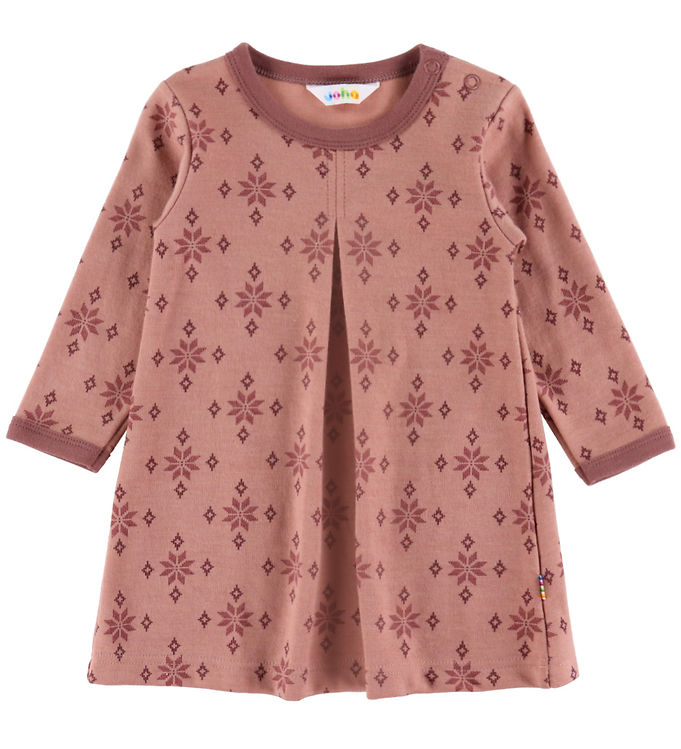 Joha Kjole - Uld/Bomuld - Rose m. Snefnug
