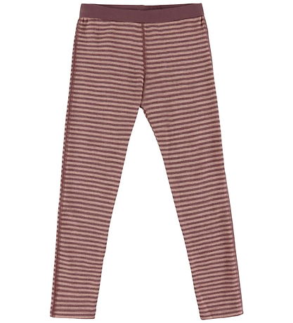 Joha Leggings - Uld - Rose m. Striber