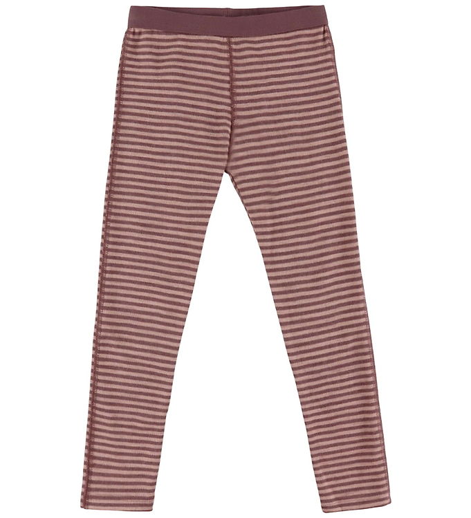 Joha Leggings - Uld - Rose m. Striber