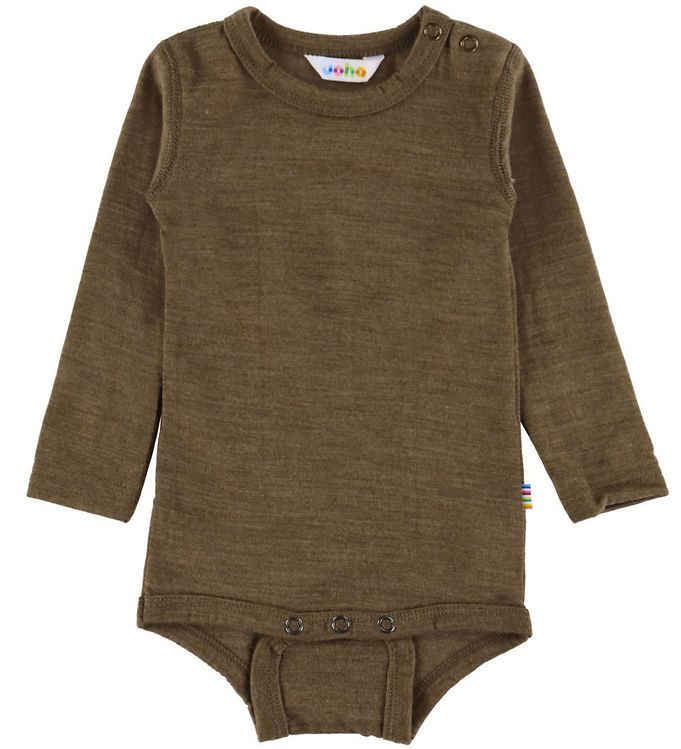 Joha Body l/æ - Uld/Silke - Brun Meleret billede