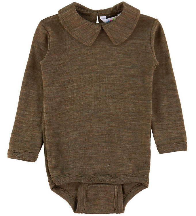 Joha Body l/æ - Uld/Silke - Brun Meleret