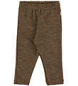 Joha Leggings - Uld/Silke - Brun Meleret Joha Leggings - Uld/Silke - Brun Meleret