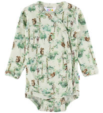 Joha Slå-om Body l/æ - Uld - Off White m. Træer Joha Slå-om Body l/æ - Uld - Off White m. Træer