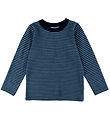 Joha Bluse - Uld - Blå m. Striber Joha Bluse - Uld - Blå m. Striber