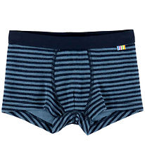 Joha Boxershorts - Uld - Blå m. Striber Joha Boxershorts - Uld - Blå m. Striber