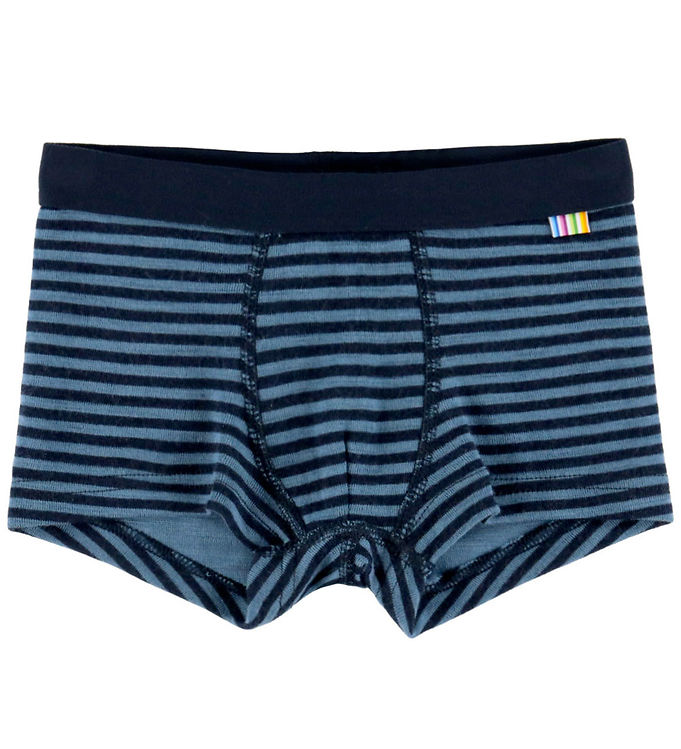 Joha Boxershorts - Uld - Blå m. Striber
