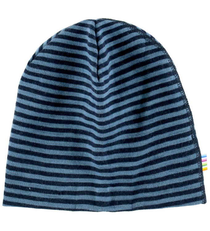 Joha Hue - Uld - 2-lags - Blå m. Striber