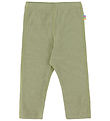 Joha Leggings - Rib - Uld/Silke - Grøn Joha Leggings - Rib - Uld/Silke - Grøn