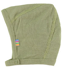 Joha Babyhjelm - Rib - Uld/Silke - Grøn Joha Babyhjelm - Rib - Uld/Silke - Grøn