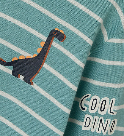 Name It Bluse - NmmPtenne - Mineral Blue m. Dinoer
