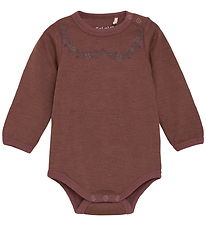 CeLaVi Body l/æ - Uld - Marron m. Print CeLaVi Body l/æ - Uld - Marron m. Print