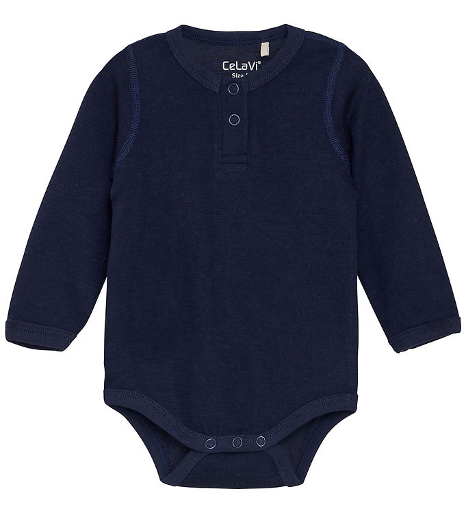 CeLaVi Langærmet Body Uld - Night Sky