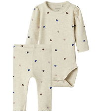 Name it Bodysæt l/æ - NbfNutti - Peyote Melange Name it Bodysæt l/æ - NbfNutti - Peyote Melange