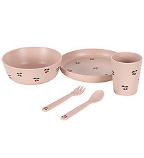 Konges Sløjd Spisesæt - 5 dele - Cherry Konges Sløjd Spisesæt - 5 dele - Cherry