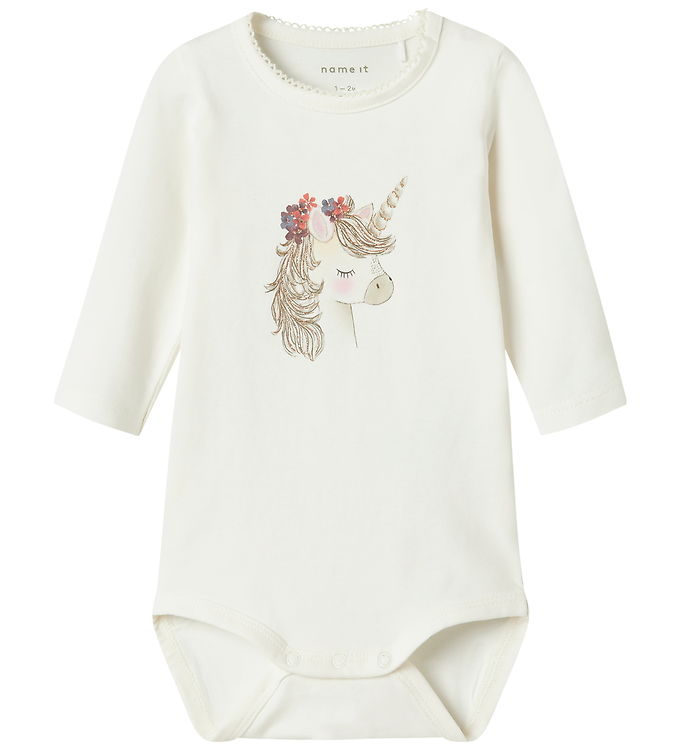 Name It NbfNicorn Body Langærmet - Cloud Dancer