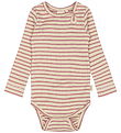 Petit Piao Body l/æ - Rib - Modal - Nostalgic Rose/Off White Petit Piao Body l/æ - Rib - Modal - Nostalgic Rose/Off White