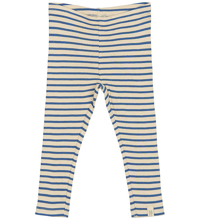 Petit Piao Leggings - Rib - Modal - True Navy/Off White