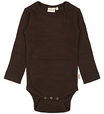 Petit Piao Body l/æ - Rib - Modal - Coffee Bean Petit Piao Body l/æ - Rib - Modal - Coffee Bean