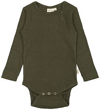 Petit Piao Body l/æ - Rib - Modal - Green Leaf Petit Piao Body l/æ - Rib - Modal - Green Leaf