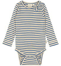 Petit Piao Body l/æ - Rib - Modal - True Navy/Off White Petit Piao Body l/æ - Rib - Modal - True Navy/Off White