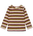Petit Piao Bluse - Rib - Modal - Nostalgic Rose/Multi Striped Petit Piao Bluse - Rib - Modal - Nostalgic Rose/Multi Striped