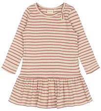 Petit Piao Kjole - Rib - Modal - Nostalgic Rose/Off White Petit Piao Kjole - Rib - Modal - Nostalgic Rose/Off White
