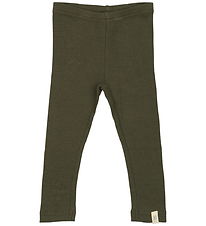 Petit Piao Leggings - Rib - Modal - Green Leaf Petit Piao Leggings - Rib - Modal - Green Leaf