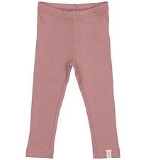 Petit Piao Leggings - Rib - Modal - Nostalgic Rose Petit Piao Leggings - Rib - Modal - Nostalgic Rose
