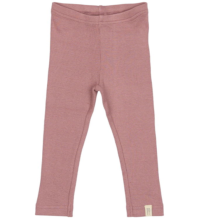 Petit Piao Leggings - Rib - Modal - Nostalgic Rose