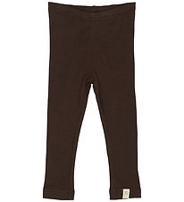 Petit Piao Leggings - Rib - Modal - Coffee Bean Petit Piao Leggings - Rib - Modal - Coffee Bean