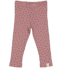 Petit Piao Leggings - Rib - Modal - Nostalgic Rose/Coffee Bean Petit Piao Leggings - Rib - Modal - Nostalgic Rose/Coffee Bean