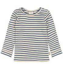 Petit Piao Bluse - Rib - Modal - True Navy/Off White Petit Piao Bluse - Rib - Modal - True Navy/Off White