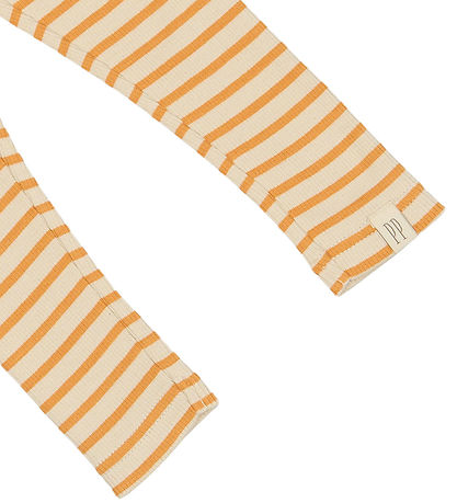 Petit Piao Leggings - Rib - Modal - Sunflower/Off White