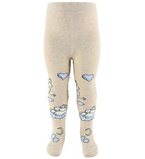 MarMar Strømpebukser - Jacquard - Moomin - Beige Meleret MarMar Strømpebukser - Jacquard - Moomin - Beige Meleret