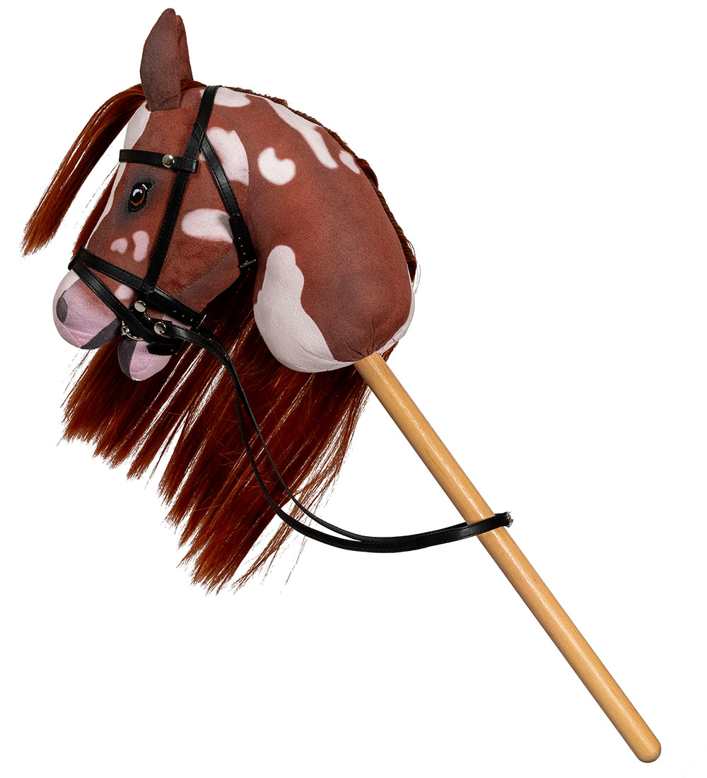 by ASTRUP Hobbypaard - Coco - 68 cm - Kastanje/Wit - by ASTRUP - OneSize - Speelgoed