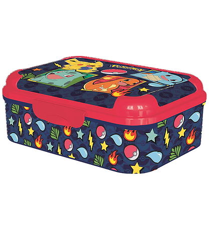 Pokémon Madkasse - 16x11x6,5 cm - Blå/Rød