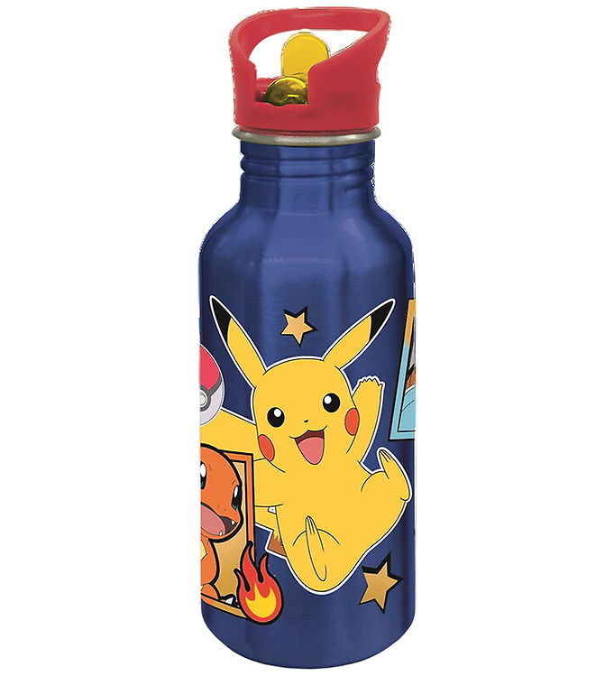 Pokémon Drikkedunk - ALU - 545 ml - Blå/Rød