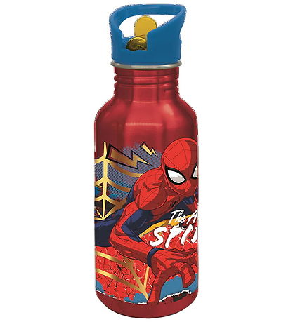 Spiderman Drikkedunk - ALU - 545 ml - Rød/Blå