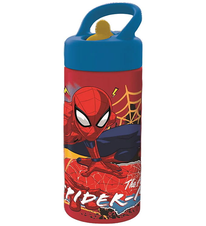 Spiderman Drikkedunk - 410 ml - Rød/Blå