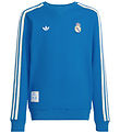 adidas Originals Sweatshirt - Real Madrid - Blue Bird/Hvid adidas Originals Sweatshirt - Real Madrid - Blue Bird/Hvid