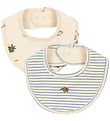 Konges Sløjd Savlesmække - 2-pak - Kubi/Stripe Blue Konges Sløjd Savlesmække - 2-pak - Kubi/Stripe Blue