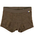 Joha Boxershorts - Uld/Silke - Brun Meleret Joha Boxershorts - Uld/Silke - Brun Meleret