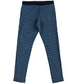 Joha Leggings - Uld - Blå m. Striber Joha Leggings - Uld - Blå m. Striber