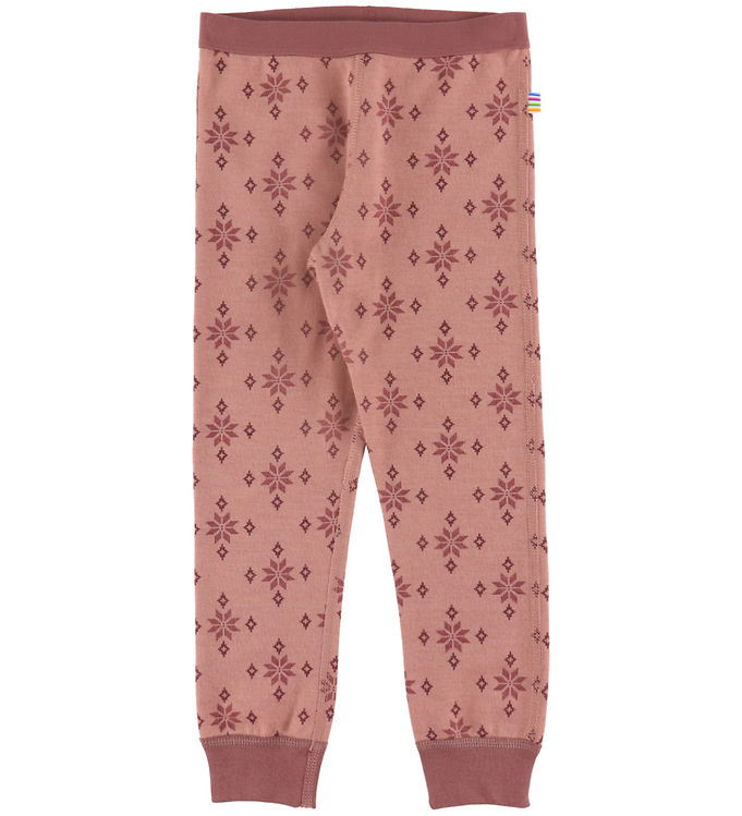 Joha Leggings - Uld/Bomuld - Rose m. Snefnug