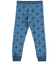 Joha Leggings - Uld/Bomuld - Blå m. Snefnug Joha Leggings - Uld/Bomuld - Blå m. Snefnug