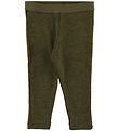 Joha Leggings - Rib - Uld - Mos Grøn Joha Leggings - Rib - Uld - Mos Grøn
