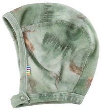 Joha Babyhjelm - Uld - Grøn m. Skov Joha Babyhjelm - Uld - Grøn m. Skov