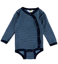 Joha Slå-om Body l/æ - Uld - Blå m. Striber Joha Slå-om Body l/æ - Uld - Blå m. Striber