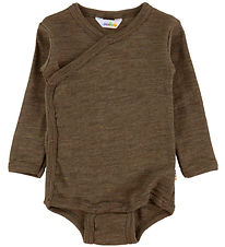 Joha Slå-om Body l/æ - Uld/Silke - Brun Meleret Joha Slå-om Body l/æ - Uld/Silke - Brun Meleret